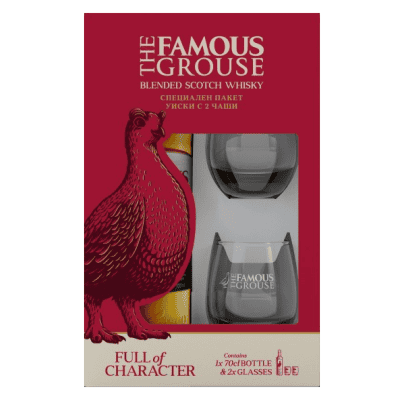Уиски The Famous Grouse 0.7л + 2 чаши