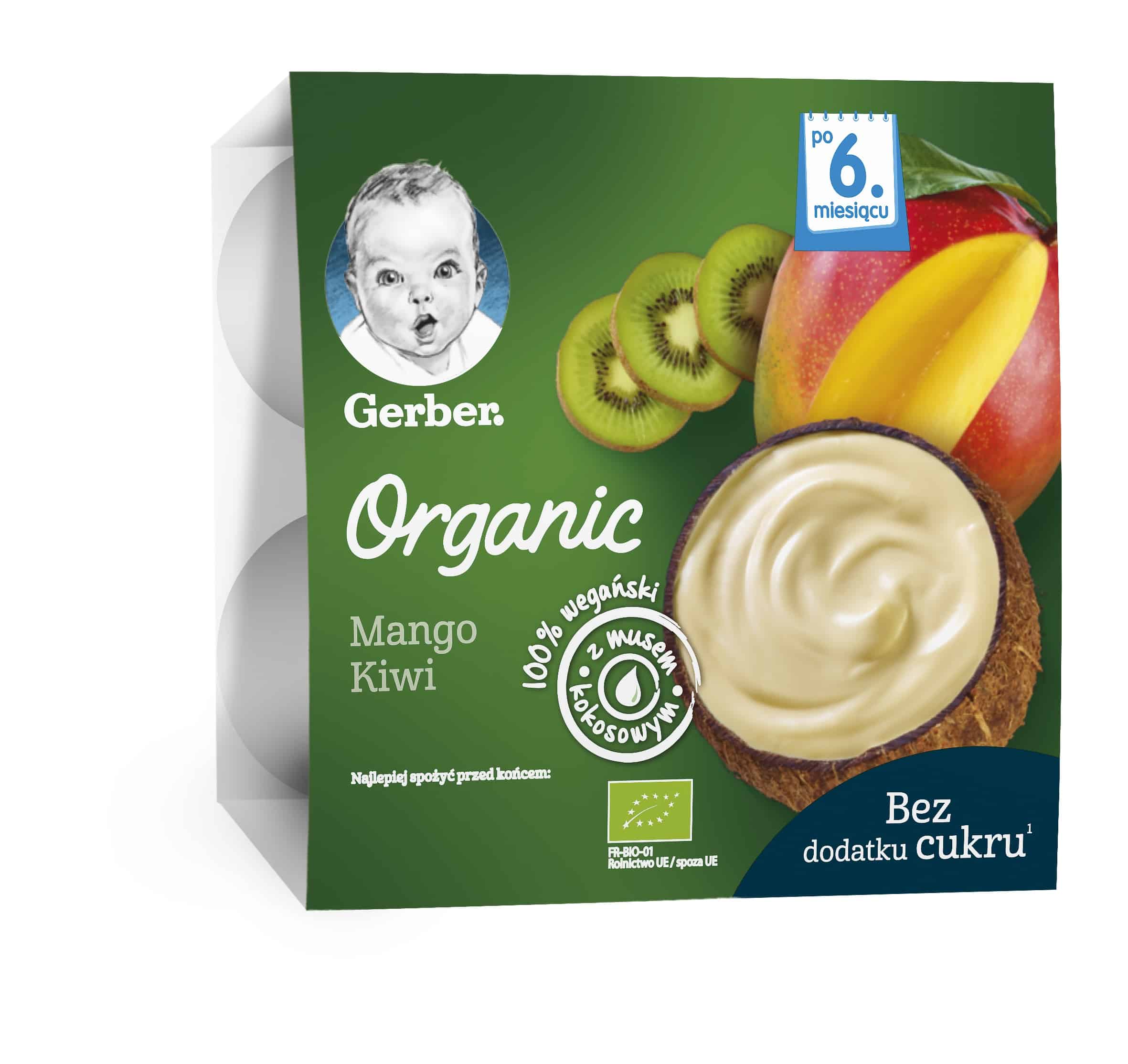 Десерт Gerber Organic манго, киви и кокос 360 гр