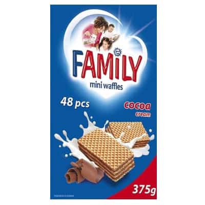 Вафли Family Какао 375гр
