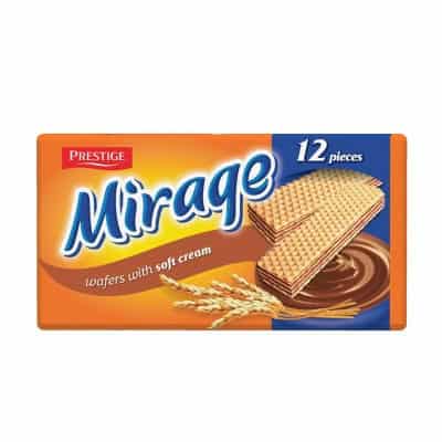 Нетунквани вафли Мираж лек крем 12бр/135гр