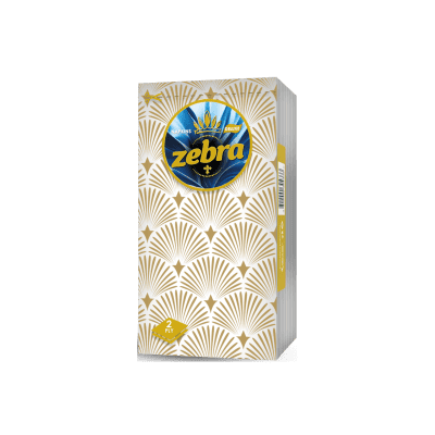 Салфетки Zebra Delux 2 пл. / 40 бр
