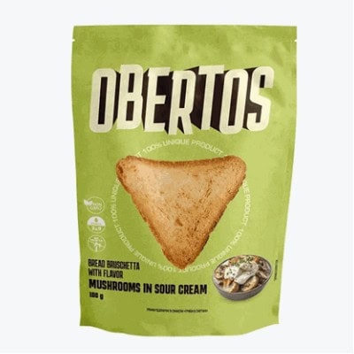 Чипс хлебен обертос гъби/сметана 100гр