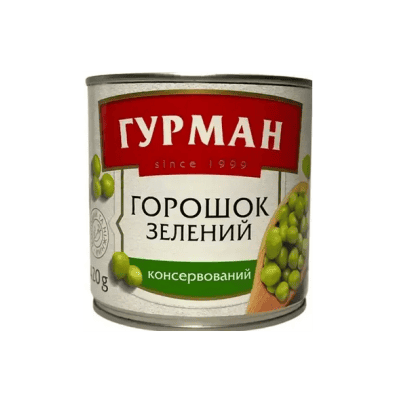 Грах зелен гурман 420гр