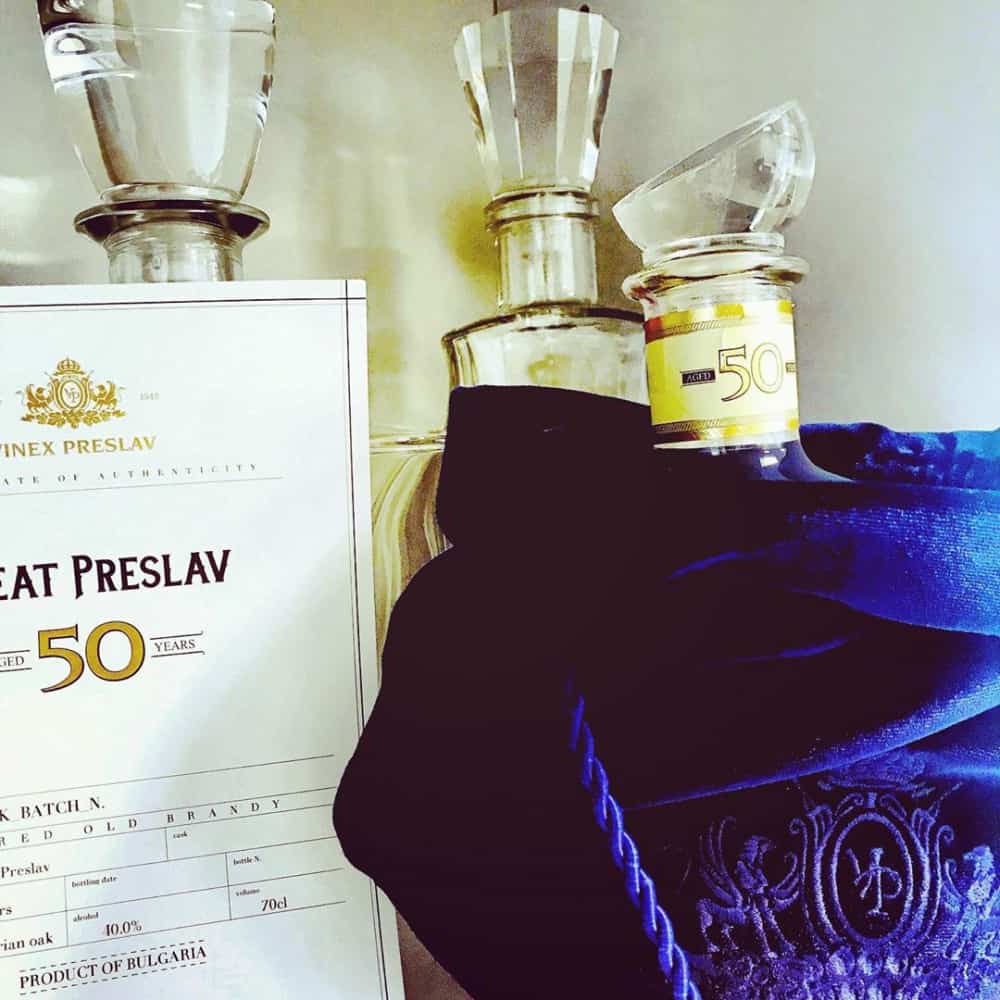 Бренди Велики Преслав 50 годишно, 0,7 л.