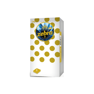 Салфетки Zebra Delux 2 пл. / 40 бр