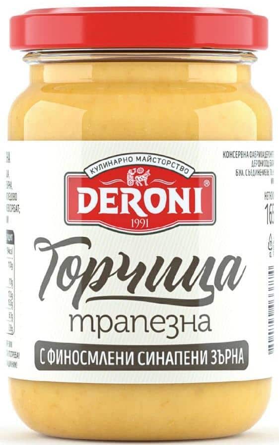 Горчица Deroni трапезна 165гр