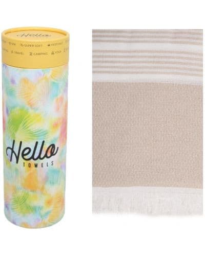 Плажна кърпа Hello towels бежова 