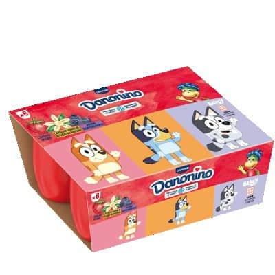 Десерт Danonino 6х50гр ягода/в-лия/бор-ка