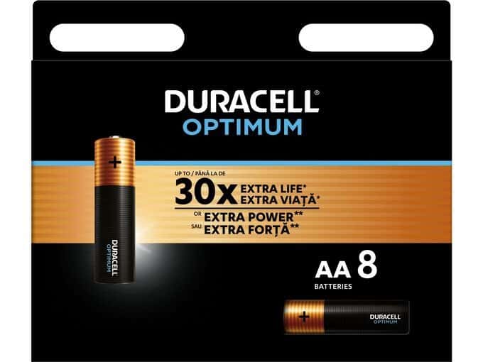 Батерии Duracell Оptimum AA 8 бр