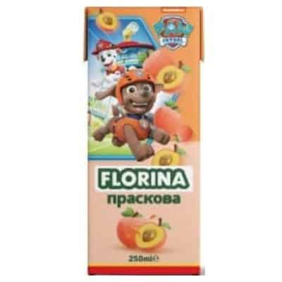 Плодова напитка Florina праскова 24%/250мл