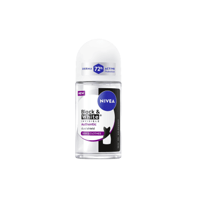 Дез.рол-он Nivea Invis.b&w Autentic 50мл