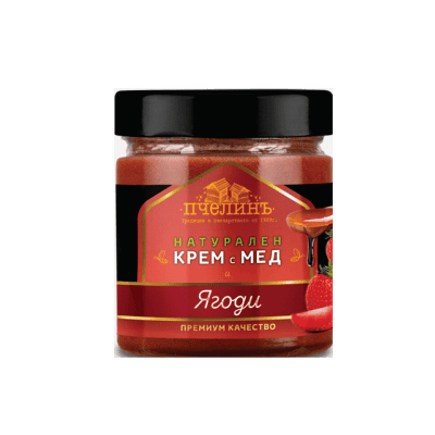 Пчелен мед с ягода Пчелинъ 250гр
