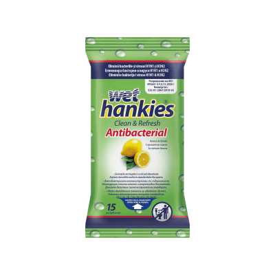 Влажни кърпи Wet hankies антибак.Л-н 15бр