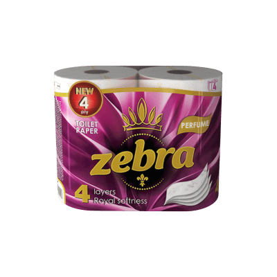 Тоалетна хартия Zebra Perfume 4пл/4бр
