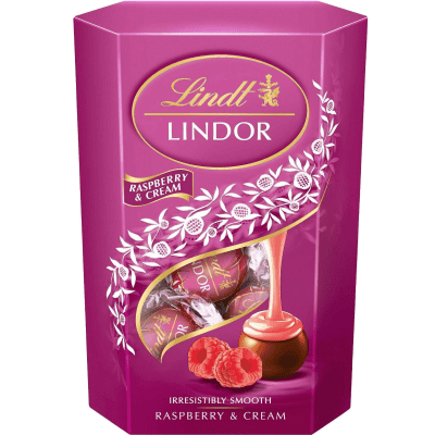 Шок. б-ни Lindt малина и сметана 200гр
