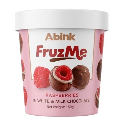 Малини в бял,мл.ш-д fruz me abink 150гр