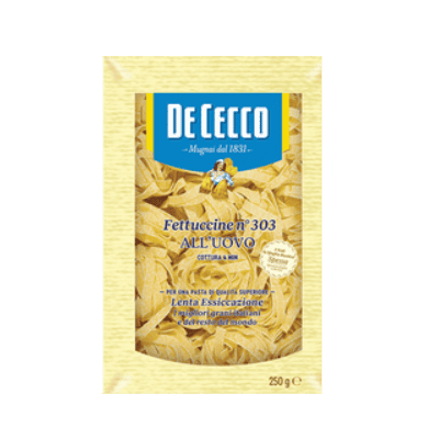 Фетучини De Cecco с яйца 250гр