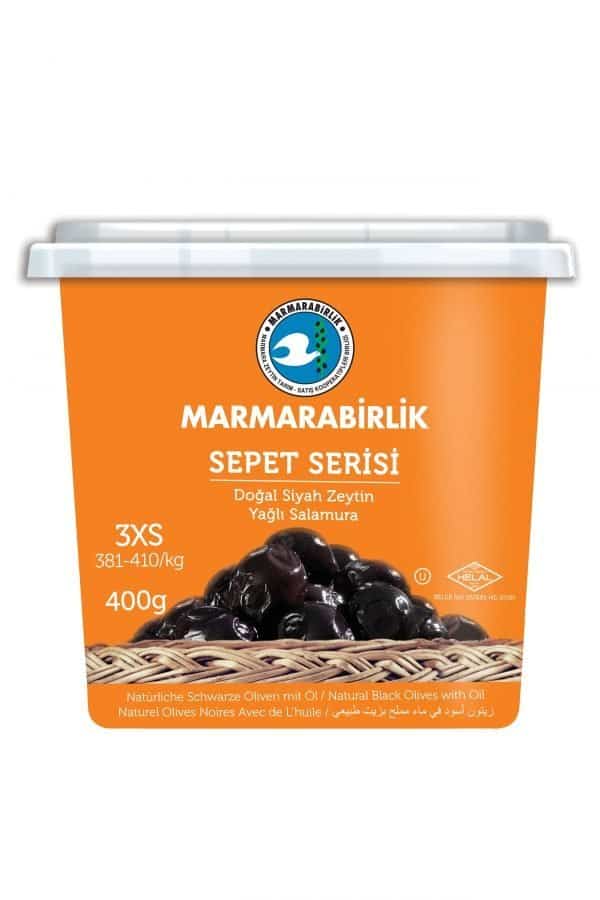 Маслини Marmarabirlik черни 400 гр