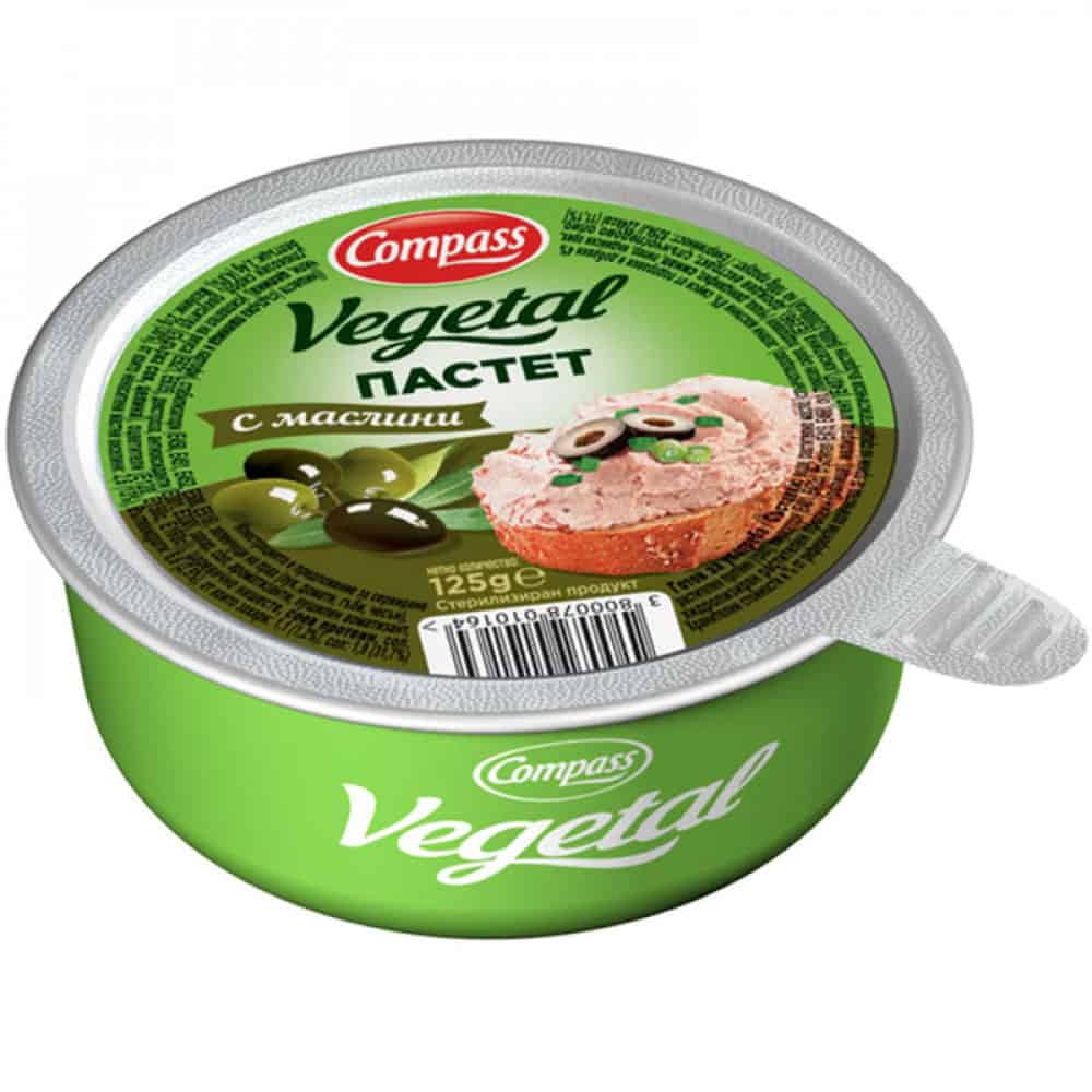 Пастет с маслини Vegetal Compass 125гр