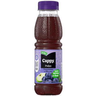 Плод.напитка Cappy Pulpy Бор.&Ябълка 330мл