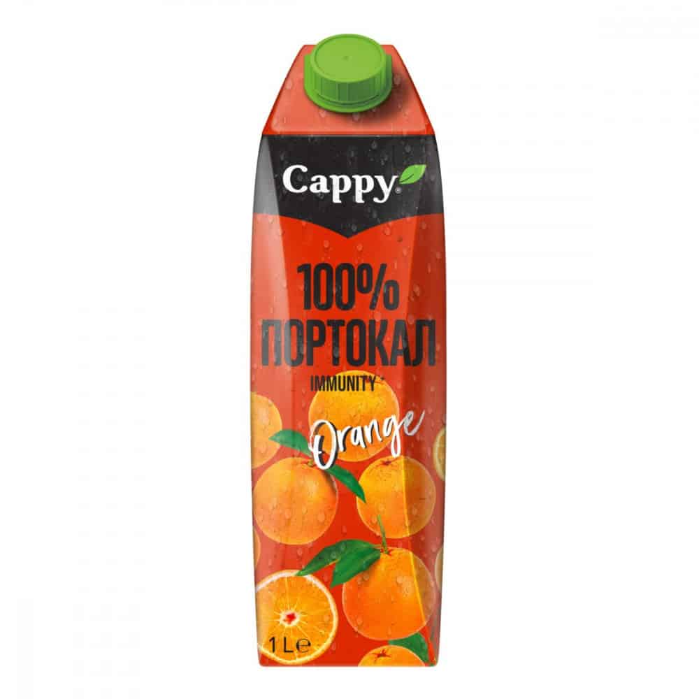 Натурален сок Cappy Портокал 100% 1л