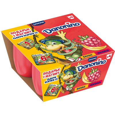 Danonino Банан/Малина 4х50гр