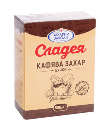 Захар бучки Сладея кафява 500гр