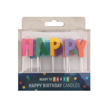Свещи за рожден ден-цв.букви-2.4см-13бр