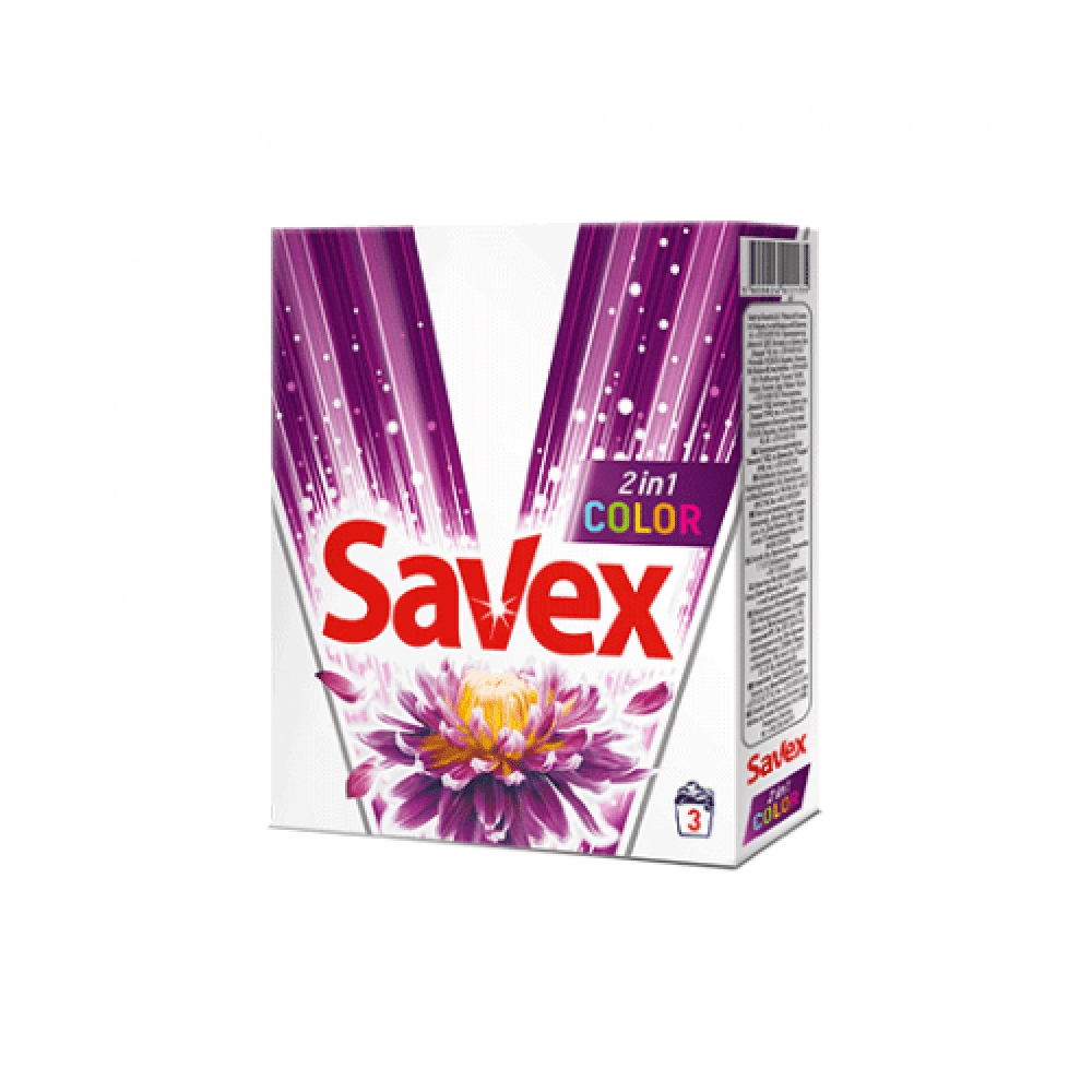 Прах Savex Power 2в1 Цветно Пране 300гр