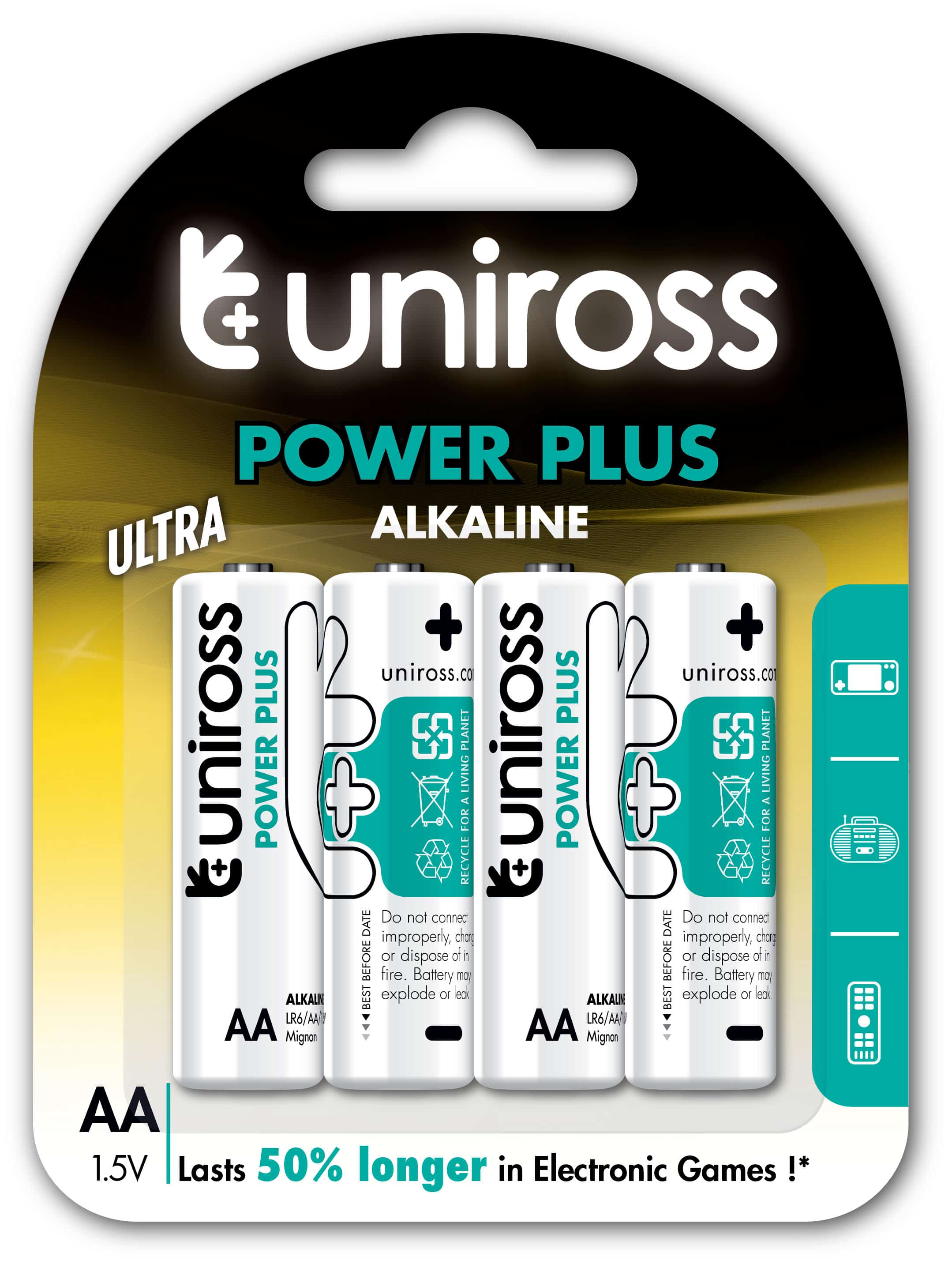 Батерии Uniross AA Power Plus 4бр.