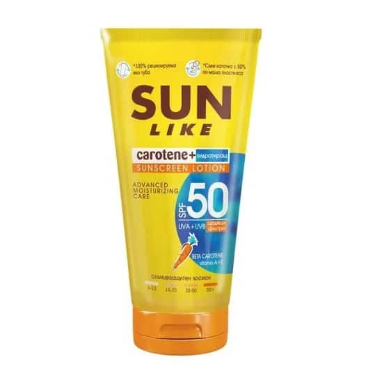 Лосион слънцез.Sun Like spf 50 еко 125мл