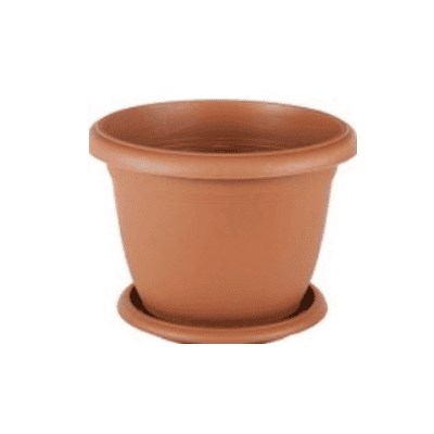 Саксия 18/15см гладка с подл.