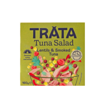 Салата trata пушена риба тон и леща 160гр