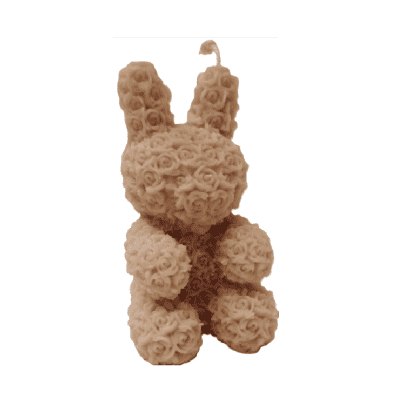 Свещ зайче от рози