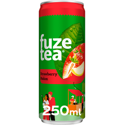 Студен чай Fuzetea ягода пъпеш кен 0.25л