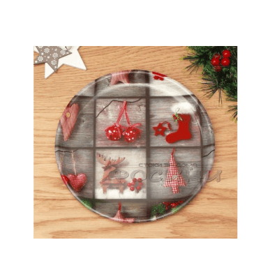 Поднос кръг ЧНГ ф22см