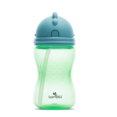 Спортна бутилка със сламка blue/green