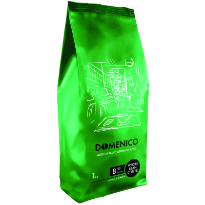 Кафе Domenico medium roast зърна 1кг