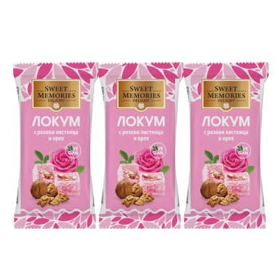 Локум sweet memories орех/роз.л-ца 30гр