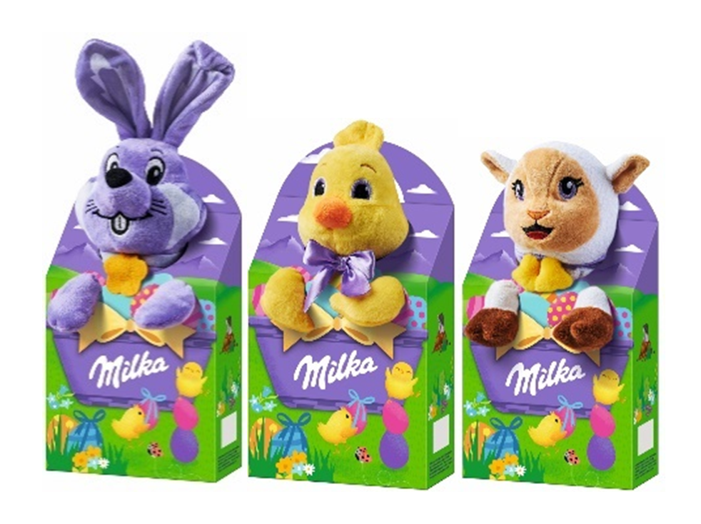 Великденски плюшени играчки Милка 96гр