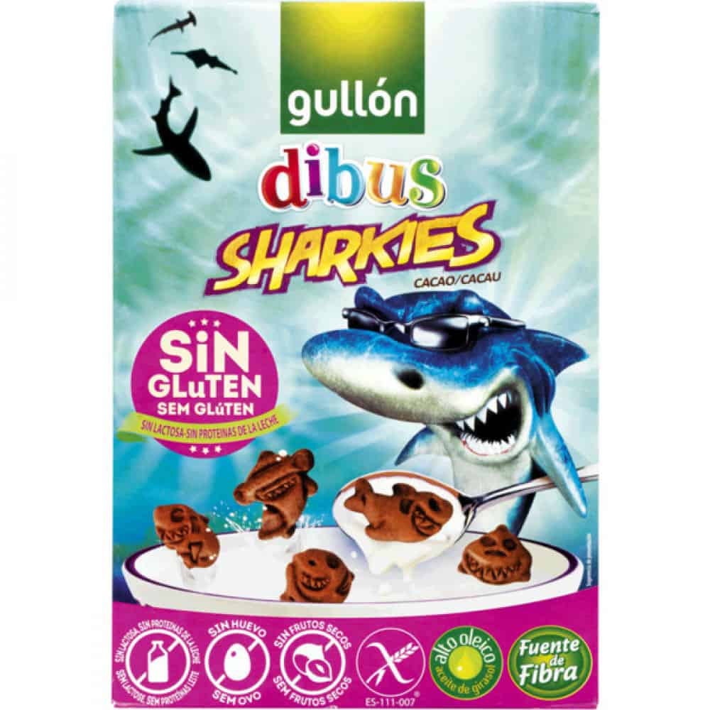 Бисквити Gullon Sharkies без глутен, 250гр