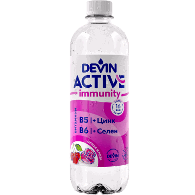 Мин.вода Devin Active чер./роза 0.425л