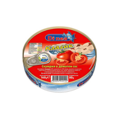 Скумрия Di nea в доматен сос 160 гр