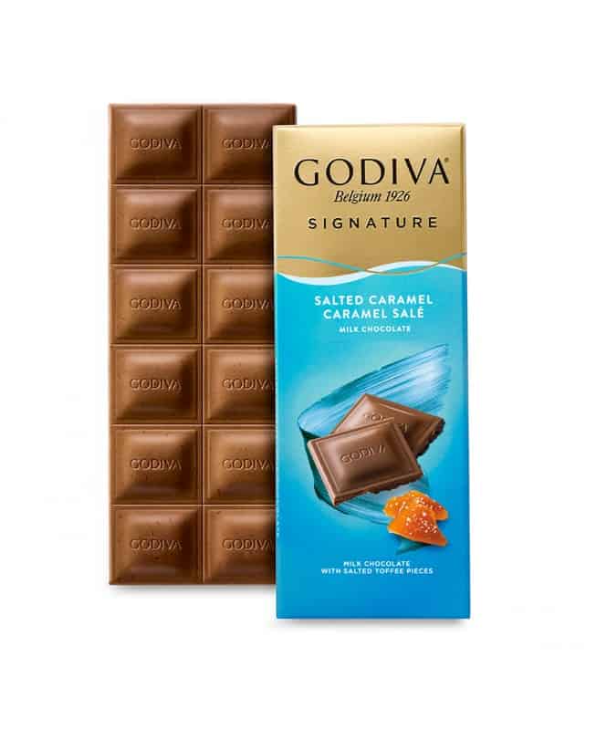 Шоколад Godiva млечен със солен карамел 90 гр