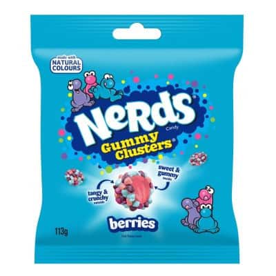 Бонбони дъвчащи нърдс бери 113гр