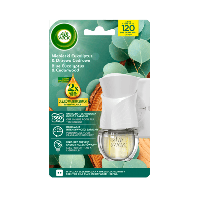 Air wick ел. компл.кедър/евкалипт 19мл
