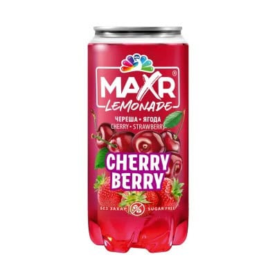 Безалкохолно MAXR череша и ягода 330 мл