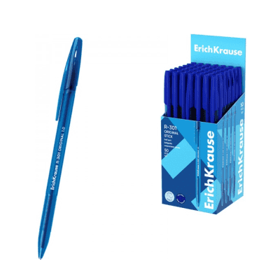 Химикалка Erich krause r-301 1мм т.син