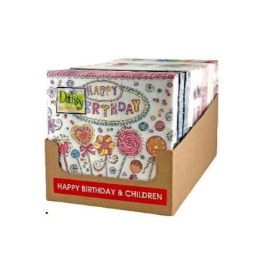 Салфетки лукс  happy birthday & children