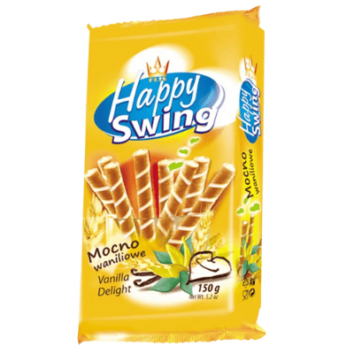 Вафлени пурички Happy Swing ванилия 150гр